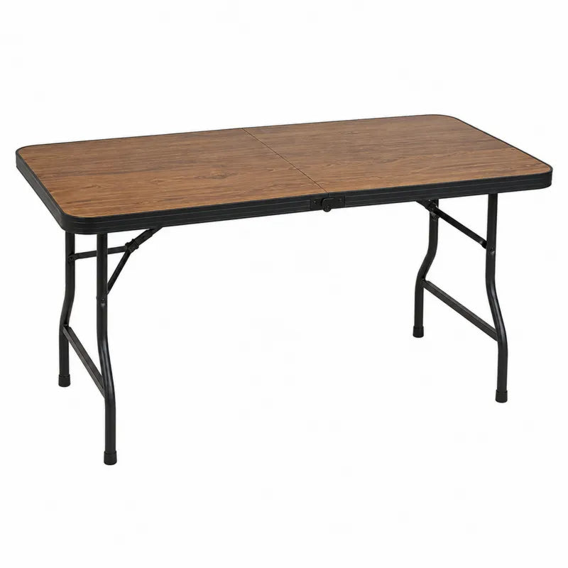 Stół składany prostokątny z MDF i stali 180x75 cm
